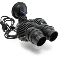 SunSun JVP-201A Strömungspumpe 6000 l/h 12 W Aquarium Pumpe mit 2 schwenkbaren Düsen und Saugnapf zur einfachen Befestigung