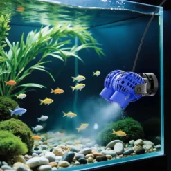 SunSun JVP-232 Strömungspumpe 15000 l/h 26 W Aquarium Pumpe mit 2 schwenkbaren Düsen, Magnethalter zur einfachen Befestigung und Durchflussregler