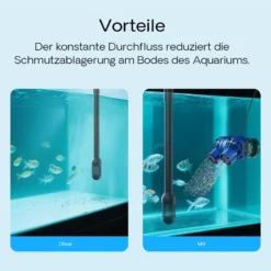 SunSun JVP-232 Strömungspumpe 15000 l/h 26 W Aquarium Pumpe mit 2 schwenkbaren Düsen, Magnethalter zur einfachen Befestigung und Durchflussregler