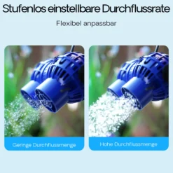 SunSun JVP-232 Strömungspumpe 15000 l/h 26 W Aquarium Pumpe mit 2 schwenkbaren Düsen, Magnethalter zur einfachen Befestigung und Durchflussregler