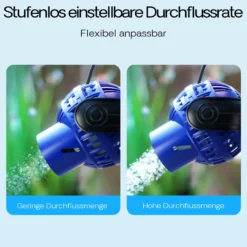 SunSun JVP-131 Strömungspumpe 6000 l/h 8 W Aquarium Pumpe mit 1 schwenkbaren Düse, Magnethalter zur einfachen Befestigung und Durchflussregler