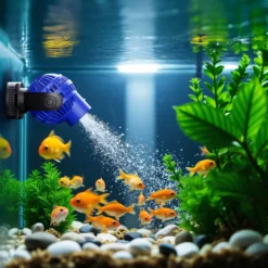 SunSun JVP-130 Strömungspumpe 4000 l/h 6 W Aquarium Pumpe mit 1 schwenkbaren Düse, Magnethalter zur einfachen Befestigung und Durchflussregler
