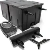 SunSun Komplettset: CBF-350B Teichfilter bis 60000 L Teichfilteranlage als Durchlauffilter, CTF-8000 SuperECO Teichpumpe 8000l/h 70W, CUV-236 Teichklärer UVC Klärer mit 36W, Y-Verteiler