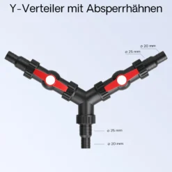 SunSun Komplettset: CBF-350B Teichfilter bis 60000 L Teichfilteranlage als Durchlauffilter, NEO10000 SuperECO Teichpumpe 10000l/h 80W, CUV-236 Teichklärer UVC Klärer mit 36W, Y-Verteiler