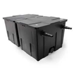 SunSun Komplettset: CBF-350B Teichfilter bis 60000 L Teichfilteranlage als Durchlauffilter, NEO10000 SuperECO Teichpumpe 10000l/h 80W, CUV-218 Teichklärer UVC Klärer mit 18W, Y-Verteiler