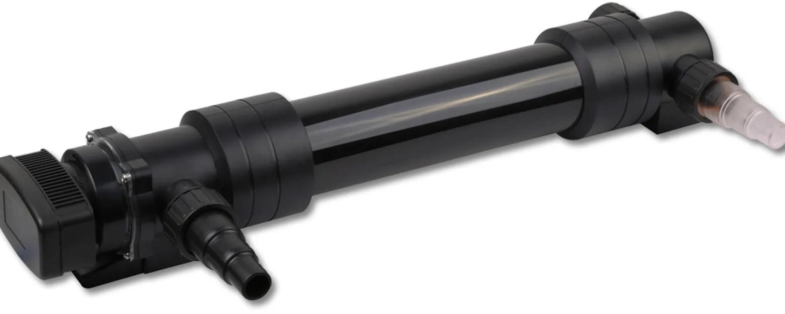 SunSun Komplettset: CBF-350B Teichfilter bis 60000 L Teichfilteranlage als Durchlauffilter, CUV-636 Teichklärer UVC Klärer mit 36W, 5m Teichschlauch 25 mm (1")
