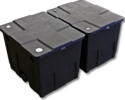 SunSun Komplettset: CBF-350B Teichfilter bis 60000 L Teichfilteranlage als Durchlauffilter, CTF-6000 SuperECO Teichpumpe 6000l/h 40W, CUV-224 Teichklärer UVC Klärer mit 24W