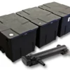 SunSun Komplettset: CBF-350C Teichfilter bis 90000 L Teichfilteranlage als Durchlauffilter, CUV-336 Teichklärer UVC Klärer mit 36 Watt UV-C Leistung