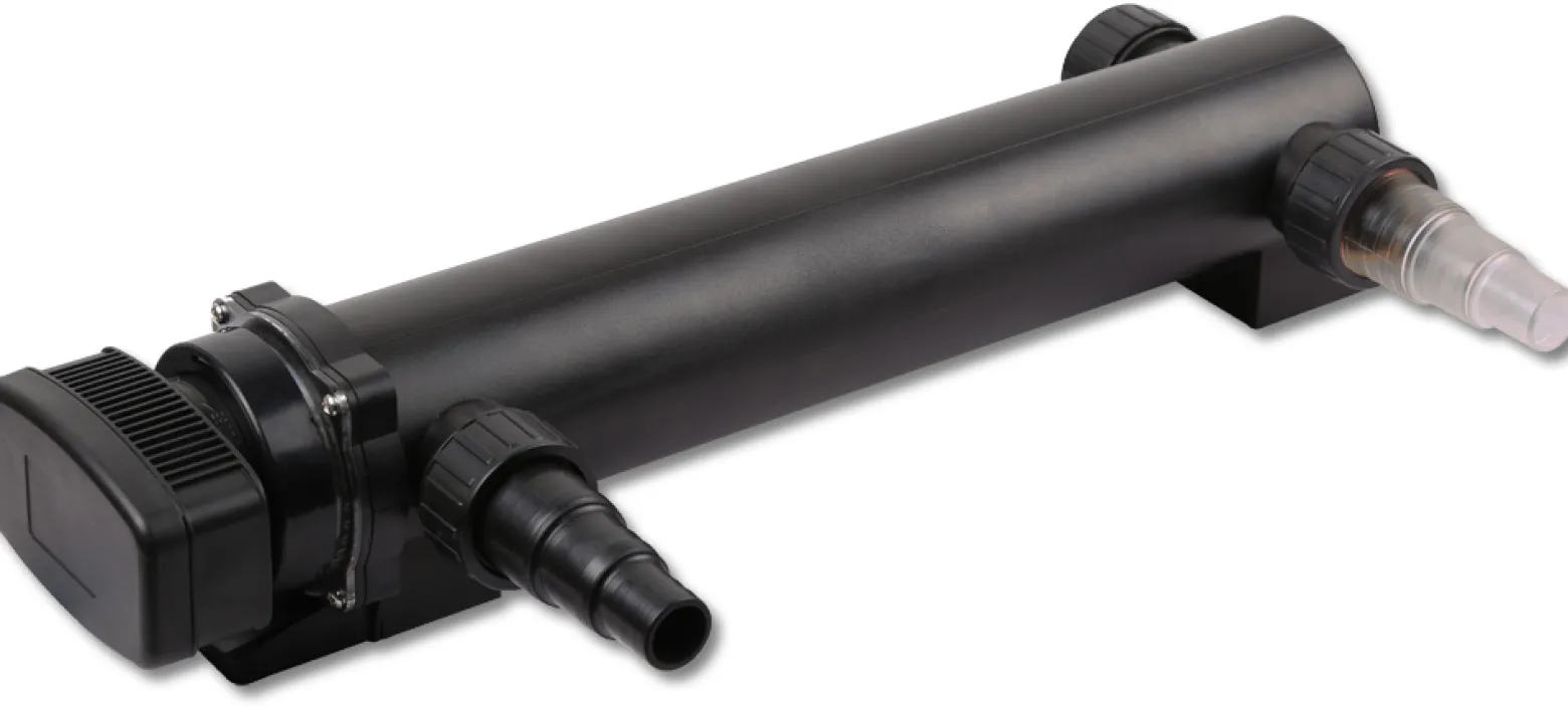 SunSun Komplettset: CBF-350C Teichfilter bis 90000 L Teichfilteranlage als Durchlauffilter, CUV-336 Teichklärer UVC Klärer mit 36 Watt UV-C Leistung