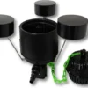 SunSun Komplettset: CBF-350C Teichfilter bis 90000 L, CTF-12000 Teichpumpe 12000l/h 100W, CUV-272 Teichklärer 72W, 25m Schlauch 25mm, CSP-250 Skimmer 2500l/h, HJ-943 Springbrunnen 800l/h, Y-Verteiler