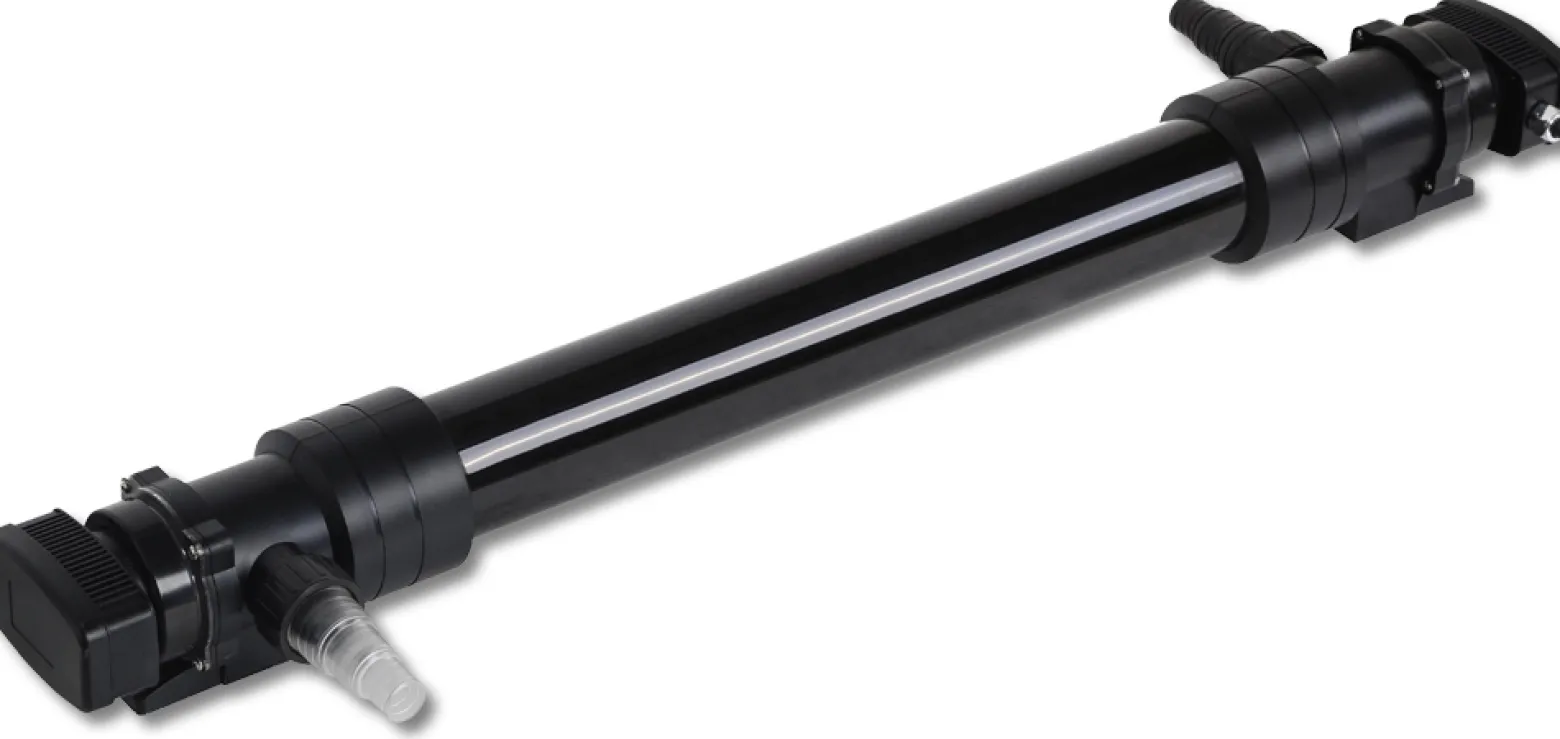 SunSun Komplettset: CBF-350C Teichfilter bis 90000 L Teichfilteranlage als Durchlauffilter, CUV-672 Teichklärer UVC Klärer mit 72W, 5m Teichschlauch 25 mm (1")