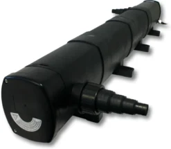 SunSun Komplettset: CBF-350C Teichfilter bis 90000L Teichfilteranlage, CTF-12000 Teichpumpe 12000l/h 100W, CUV-272 Teichklärer 72W, 25m Teichschlauch 25mm, HJ-943 Springbrunnen 800l/h 16W, Y-Verteiler