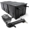 SunSun Komplettset: CBF-350C Teichfilter bis 90000 L Teichfilteranlage als Durchlauffilter, NEO10000 SuperECO Teichpumpe 10000l/h 80W, CUV-336 Teichklärer UVC Klärer mit 36W