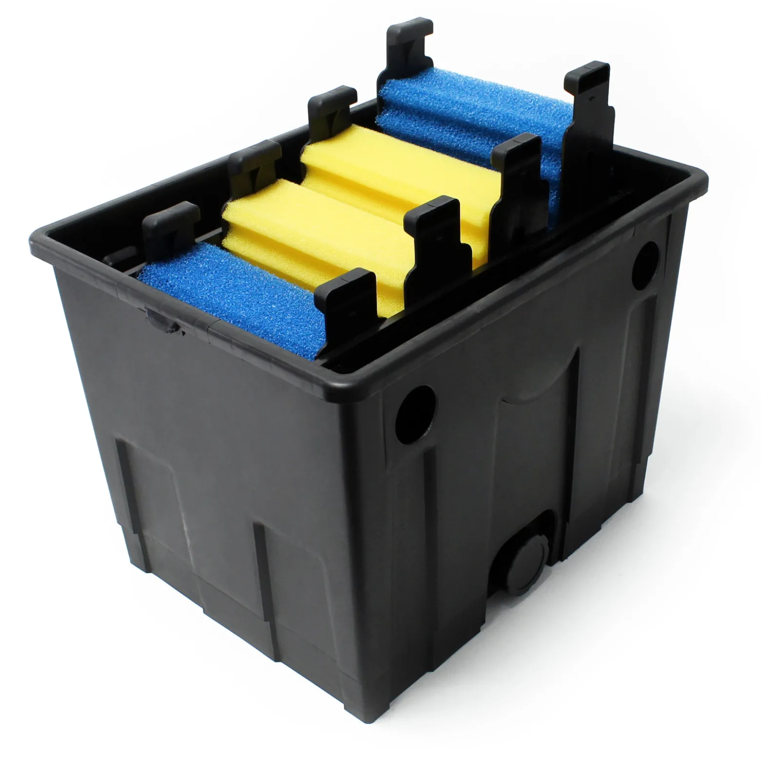 SunSun Komplettset: CBF-350 Teichfilter bis 12000L Teichfilteranlage Durchlauffilter, NEO3800 Teichpumpe 3600l/h 20W, CUV-224 Teichklärer 24W, 5m Teichschlauch 38 mm (1 1/2"), Schlauchschellen 44-47mm
