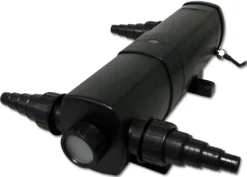 SunSun Komplettset: CBF-350 Teichfilter bis 12000 L Teichfilteranlage als Durchlauffilter, CTF-3800 SuperECO Teichpumpe 3600l/h 20W, CUV-224 Teichklärer UVC Klärer mit 24W