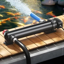 SunSun Komplettset: CBF-550 Teichfilter bis 60000 L Teichfilteranlage als Durchlauffilter, CUV-336 Teichklärer UVC Klärer mit 36 Watt UV-C Leistung