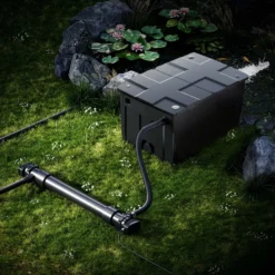 SunSun Komplettset: CBF-550 Teichfilter bis 60000 L Teichfilteranlage als Durchlauffilter, CUV-672 Teichklärer UVC Klärer mit 72 Watt UV-C Leistung