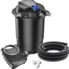 SunSun Komplettset: CPA-30000 Teichdruckfilter bis 60000 L mit 55 Watt UV-C Teichklärer, NEO10000 SuperECO Teichpumpe 10000l/h 80W, 10m Teichschlauch 38 mm (1 1/2"), Schlauchschellen W1 44-47mm