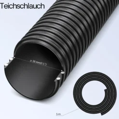 SunSun Komplettset: CPF-20000 Teichdruckfilter bis 10000 L mit 11 Watt UV-C Teichklärer, NEO6000 SuperEco Teichpumpe 6000l/h 40W, 5m Teichschlauch 38 mm (1 1/2