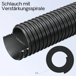 SunSun Komplettset: CPF-2500 Teichdruckfilter bis 6000 L mit 11 Watt UV-C Teichklärer, NEO-2800 SuperECO Teichpumpe 3000l/h 10W, 5m Teichschlauch 32 mm (1 1/4