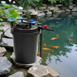 SunSun Komplettset: CPF-10000 Teichdruckfilter bis 10000 L mit 11 Watt UV-C Teichklärer, NEO3800 SuperEco Teichpumpe 3600l/h 20W, 5m Teichschlauch 38 mm (1 1/2