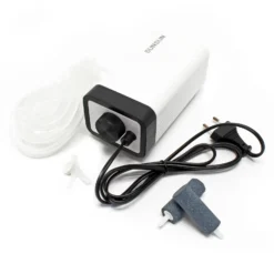 SunSun Luftpumpe 402 Teichbelüfter 2x2,8 L/min 4W Sauerstoffpumpe Eisfreihalter Belüftungssystem Belüfter Luftpumpe für Gartenteich Oase Teich