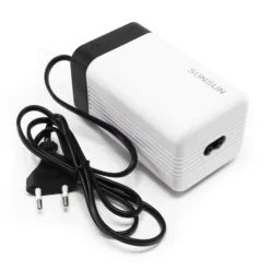 SunSun Luftpumpe 202 Teichbelüfter 2x1,5 L/min 4W Sauerstoffpumpe Eisfreihalter Belüftungssystem Belüfter Luftpumpe für Gartenteich Oase Teich