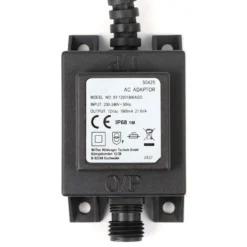 SunSun Netzteil JBA48V-12-1800U 12 V 1800 mA, 2-poliger Netzadapter mit Niedervolt-Stecksystem, Transformator IP68 für Teichbeleuchtung und Garten