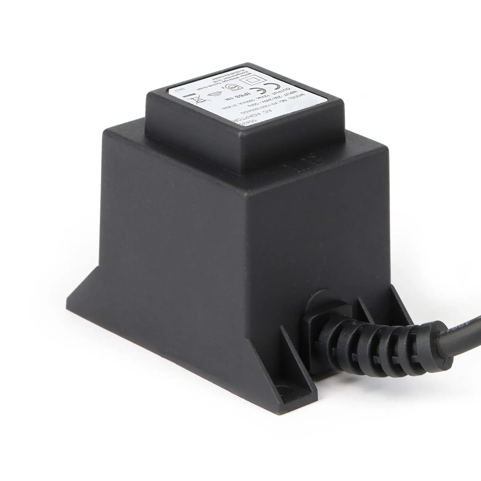 SunSun Netzteil JBA48V-12-1800U 12 V 1800 mA, 2-poliger Netzadapter mit Niedervolt-Stecksystem, Transformator IP68 für Teichbeleuchtung und Garten