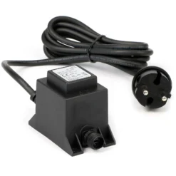 SunSun Netzteil JBA48V-12-1670U 12 V 1670 mA, 2-poliger Netzadapter mit Niedervolt-Stecksystem, Transformator IP68 für Teichbeleuchtung und Garten