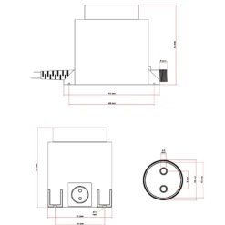 SunSun Netzteil JBA48V-12-1670U 12 V 1670 mA, 2-poliger Netzadapter mit Niedervolt-Stecksystem, Transformator IP68 für Teichbeleuchtung und Garten