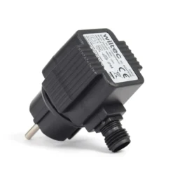 SunSun Netzteil JBA35V-12-050VA 12 V 600 mA, 2-poliger Netzadapter mit Niedervolt-Stecksystem, Transformator IP44 für Teichbeleuchtung und Garten