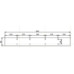 Tischkufen Tischbeine aus Vierkantprofilen 640x240x400 mm grau pulverbeschichtet Tischgestell Tischfüße