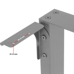 Tischkufen Tischbeine aus Vierkantprofilen 640x240x400 mm grau pulverbeschichtet Tischgestell Tischfüße