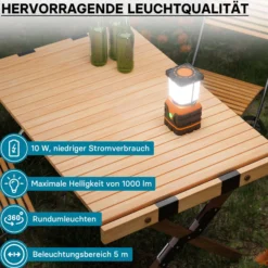 Toboli Batteriebetriebene Campinglampe mit 4 Leuchtmodi LED dimmbare Campingleuchte Outdoor Lampe Camping Licht Campinglaterne Zelt Lampe Batterie