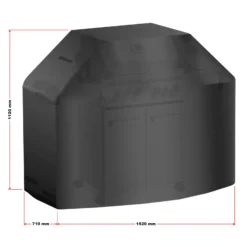Toboli BBQ Grill Abdeckung 152x71x112cm schwarz Abdeckhaube wetterfest für verschiedene Grillmodelle