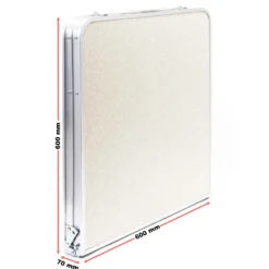Toboli Campingtisch klappbar 120x60x70cm höhenverstellbar 54/61/70cm Klapptisch Aluminiumrahmen und Tischplatte aus MDF tragbarer Multifunktionstisch Buffettisch Camping Tisch Garten faltbar