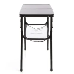 Toboli Campingtisch Schwarz 80x40cm höhenverstellbar auf 31/45/56/70 cm Aluminium Klapptisch Falttisch Outdoor klappbarer Tisch für Camping, Garten und Balkon, Camping Tisch faltbar