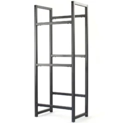 Toboli Getränkekistenregal für 3 Kästen, Kistenregal aus Stahl, 47 x 31 x 116 cm, 20kg pro Ebene