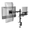 Toboli 2in1 Halterung für Monitor und Laptop Monitorhalter und Notebookhalter VESA 75x75/100x100