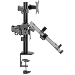 Toboli 2in1 Halterung für Monitor und Laptop Monitorhalter und Notebookhalter VESA 75x75/100x100