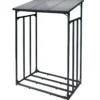 Toboli Kaminholzregal außen, bis 1500 kg Traglast, 133 x 83 x 185 cm für Outdoor, Metall mit Pulverbeschichtung, Feuerholzregal freistehend