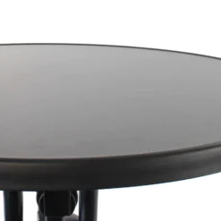 Toboli klappbarer Bistrotisch in Schwarz Ø80cm runder Stehtisch Indoor/Outdoor Klapptisch 110cm hoch
