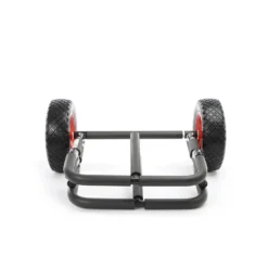 Toboli klappbarer Doppel Transportwagen bis 45 kg für SUP Board, Kanus und Kajaks, Surfwagen mit Polstern und abnehmbare PU-Räder, geräumiger SUP-Wagen 48 x 63 x 36 cm, SUP-Trolley aus Aluminium