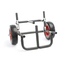 Toboli klappbarer Doppel Transportwagen bis 45 kg für SUP Board, Kanus und Kajaks, Surfwagen mit Polstern und abnehmbare PU-Räder, geräumiger SUP-Wagen 48 x 63 x 36 cm, SUP-Trolley aus Aluminium