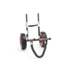 Toboli klappbarer Einzel Transportwagen bis 45 kg für SUP Board, Kanus und Kajaks, Surfwagen mit Polstern und PU-Räder, geräumiger SUP-Wagen 73 x 45 x 60 cm, SUP-Trolley aus Aluminium