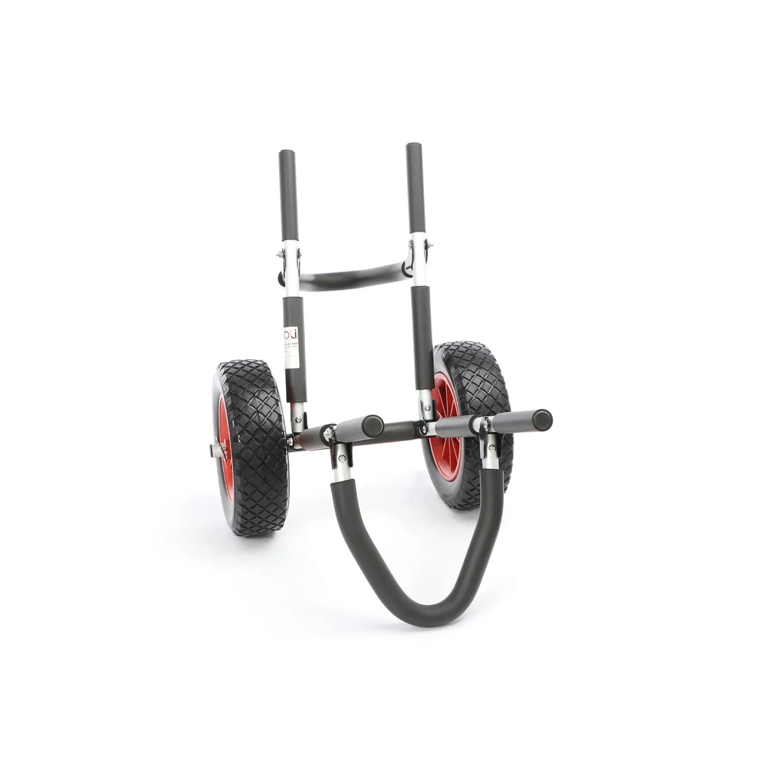 Toboli klappbarer Einzel Transportwagen bis 45 kg für SUP Board, Kanus und Kajaks, Surfwagen mit Polstern und PU-Räder, geräumiger SUP-Wagen 73 x 45 x 60 cm, SUP-Trolley aus Aluminium
