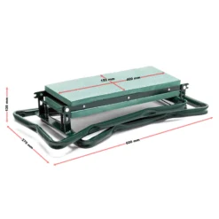 Toboli Kniestuhl für Garten, Kniehocker bis 150 kg, Kniehocker mit zwei Taschen, Kniebank mit gepolsterter Fläche, Gartenhocker zum Knien und Sitzen