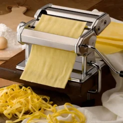 Toboli manuelle Nudelmaschine aus Edelstahl Pasta Maschine Walze mit einstellbarer Teigdicke 2-6mm