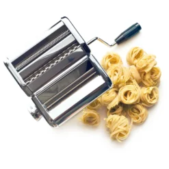 Toboli manuelle Nudelmaschine aus Edelstahl Pasta Maschine Walze mit einstellbarer Teigdicke 2-6mm